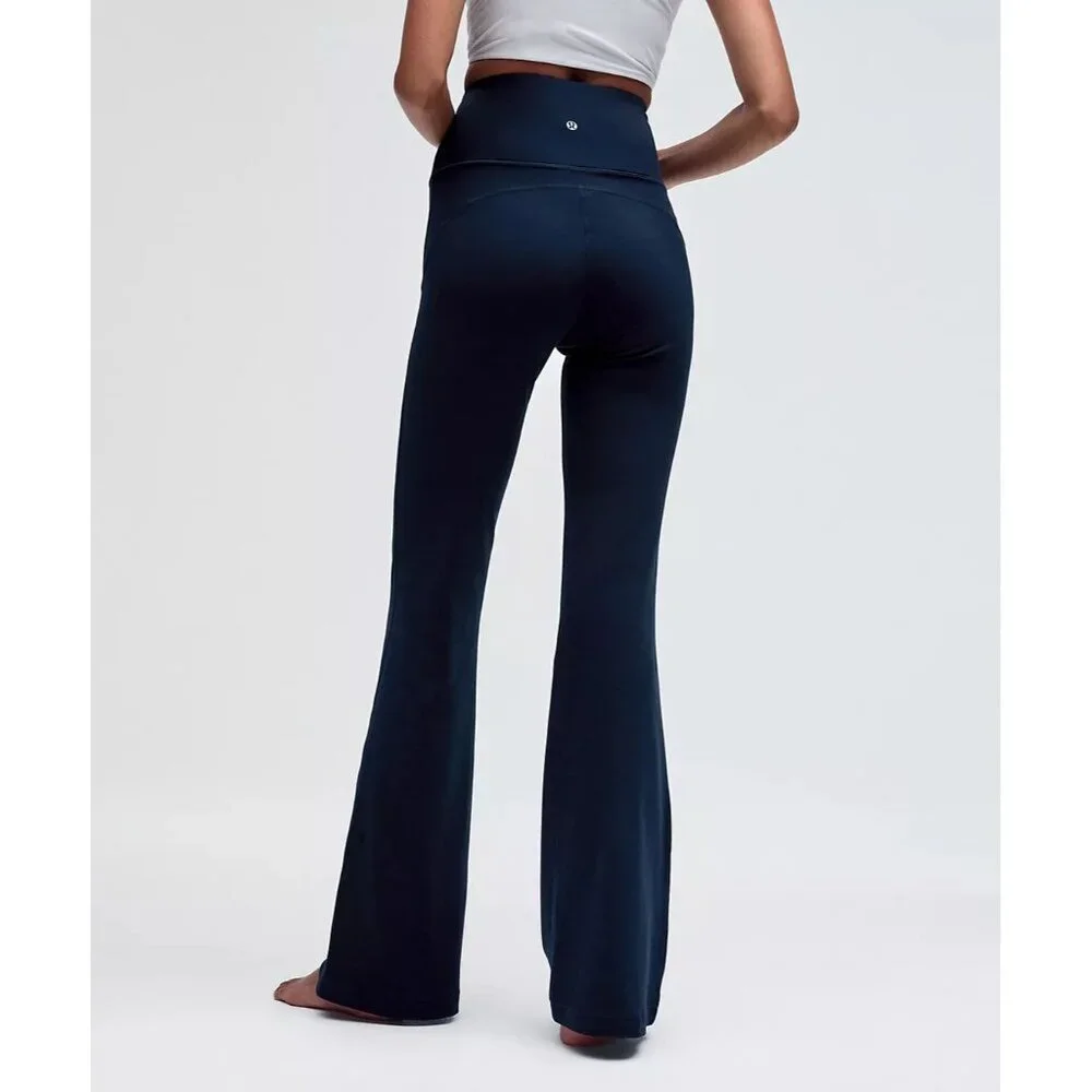 Groove Nulu Super-High-Rise Flared Pant 32.5" - True Navy - Picture 2 of 6